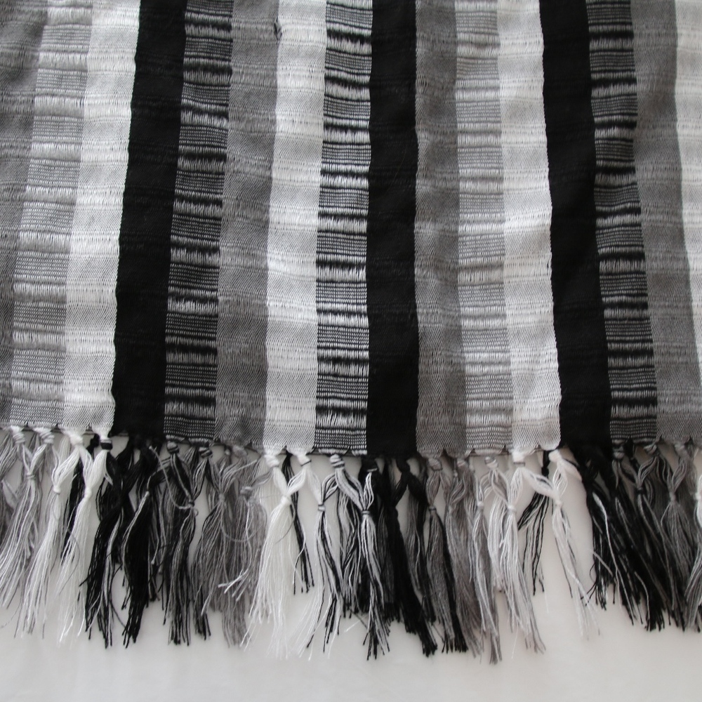 Grey, Black and White Shawl. Brand new, never worn